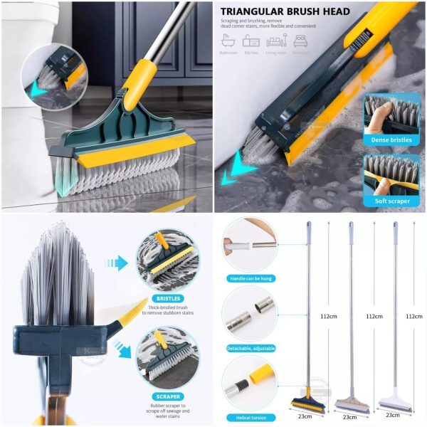 2 In 1 Floor Cleaning Brush and Wiper