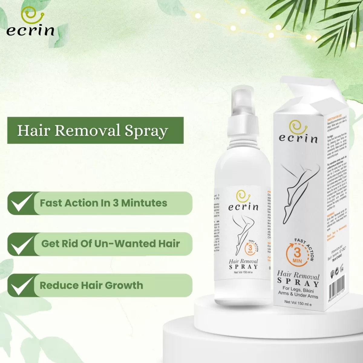 Ecrin Hair Remover Spray – Original