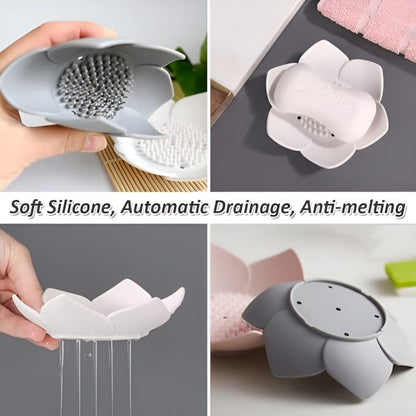 Silicone Lotus Soap Tray